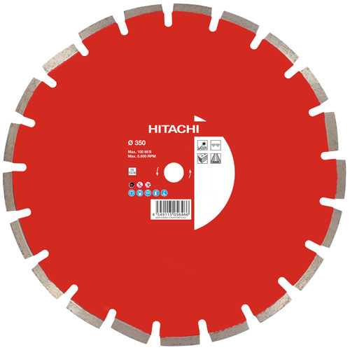 HiKOKI Zubehör 773020 Diamant-Sägeblatt 350 x 20 x 10mm Typ Ziegel-Laser