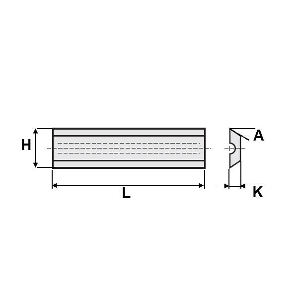 GRN Tools 790.117.80 HWM Ersatzklinge F1750 11.7x8x1.5 mm (10 Stück)