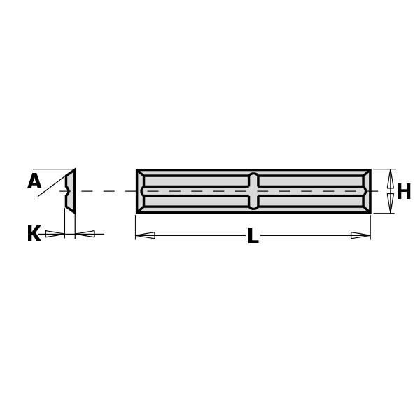 GRN Tools 790.500.01 WPL-Wechselklinge 4-seitig 50 x 5,5 x 1,1 mm 10 Stück