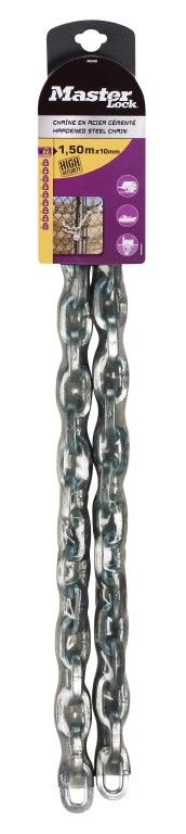 Masterlock 8020EURD Kette, Stahl mit Vinyl, 10mm, 1,5m