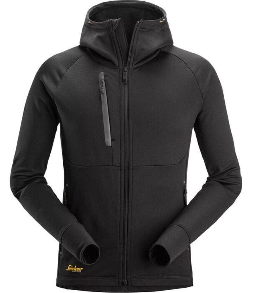 8026 FlexiWork Polartec® Power Stretch® Hoodie mit durchgehendem Reißverschluss