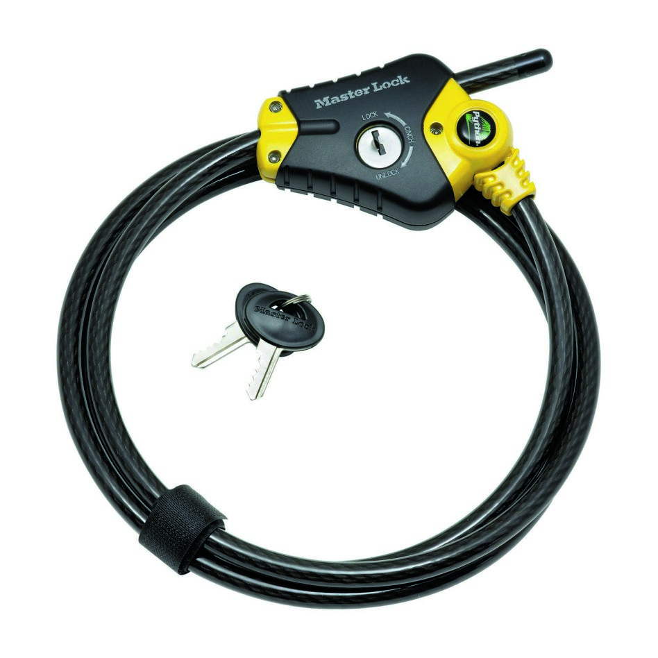 Masterlock 8433EURD Kabelschloss, Python, 1,8 m, ø 10 mm
