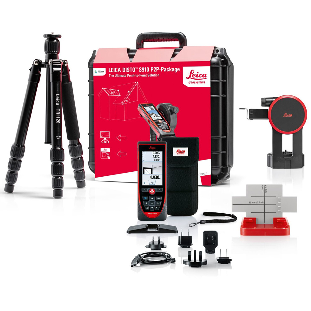 Leica 887900 Disto S910 P2P-Paket Laser-Entfernungsmesser Set im Koffer