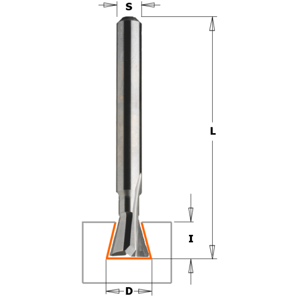CMT 718.060.11 Schwalbenschwanzfräserwelle 6 mm