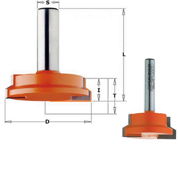 CMT 755.002.11 31,7 mm Ladefräser-Schaft 6 mm
