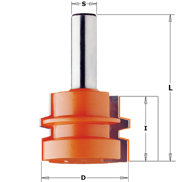 CMT 955.501.11 Trapezförmiger Bindungsschneider 12 mm Schaft