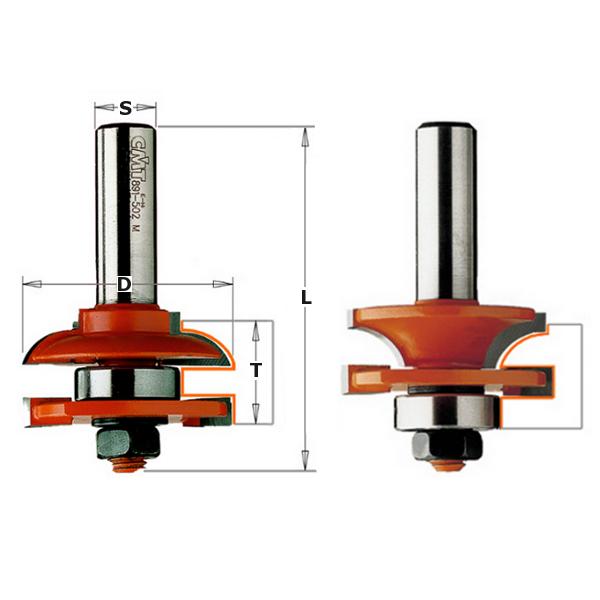 CMT 991.001.11 Profil- und Konterprofilsatz Profil A, 44,4x71 Schaft 8