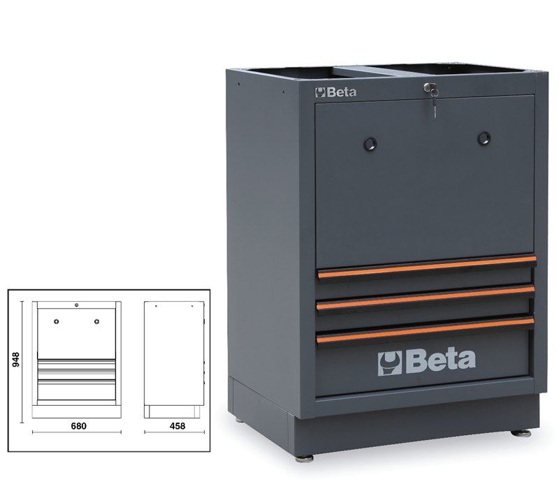 Beta 045000249 C45Pro Tc Feste Modulspulen 3 Schubladen