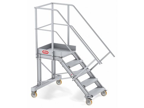 Altrex 224505 Dekorative Treppe mit 4 Rädern 45º 1,04 m