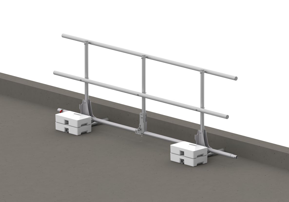 Altrex C500640 EP6 Dachkantsicherung 1 x 3 m inkl. Betonbl&ouml;cke