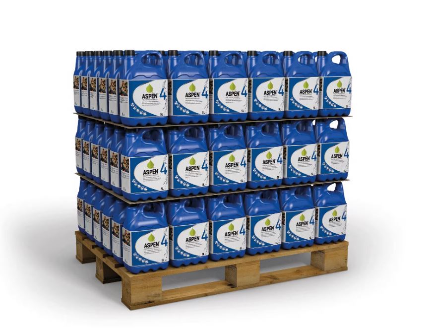 Aspen ASPEN4PLT108 Gebrauchsfertige Benzinmischung 5 Liter für Viertaktmotoren 108 Stück