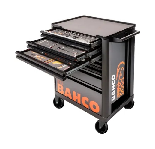 Bahco 1472K7BKFFSD Werkzeugwagen schwarz 7-Schubladen mit Zubehörset 216-teilig
