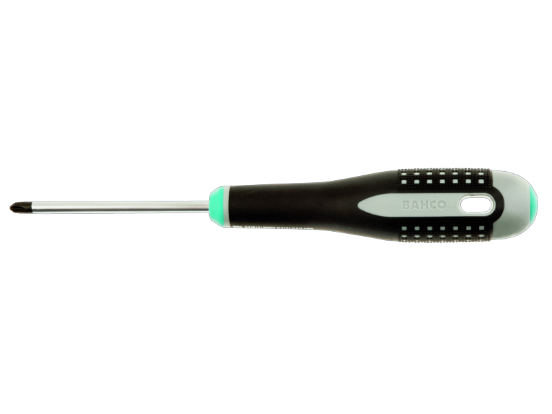 Bahco BE-8080-2 ERGO™ Schraubendreher für TORQ-SET®-Sicherheitsschrauben mit 3-Komponenten-Griff Nr. 2 × 75 mm
