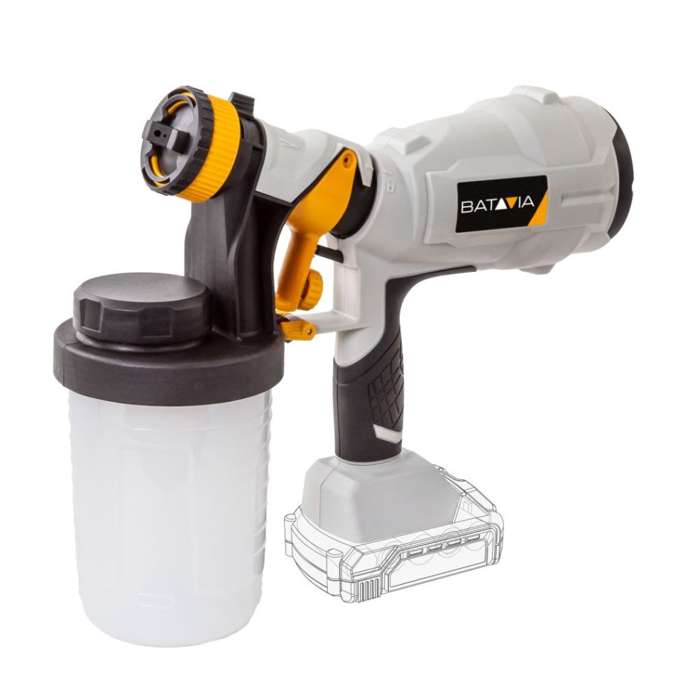 Batavia 7064514 MaxxPack 18V Akku-Farbsprühgerät ohne Akku und Ladegerät