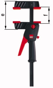 Bessey DUO16-8 DuoKlamp DUO Einhandklemme 0-160mm