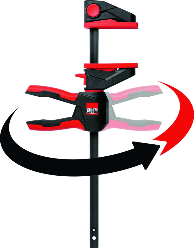 Bessey EZ360-15 Einhand-Leimzange mit drehbarem Griff