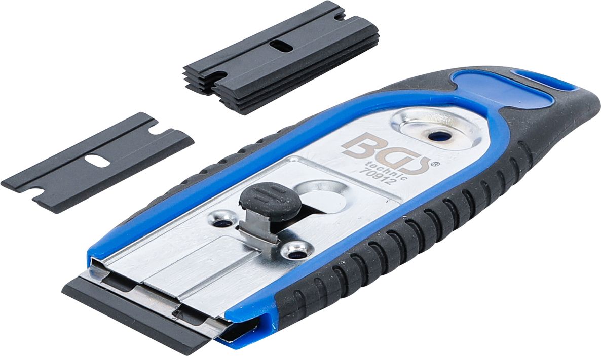 BGS 70912 Plattenschaber 40 mm mit 6 Kunststoffschaberklingen