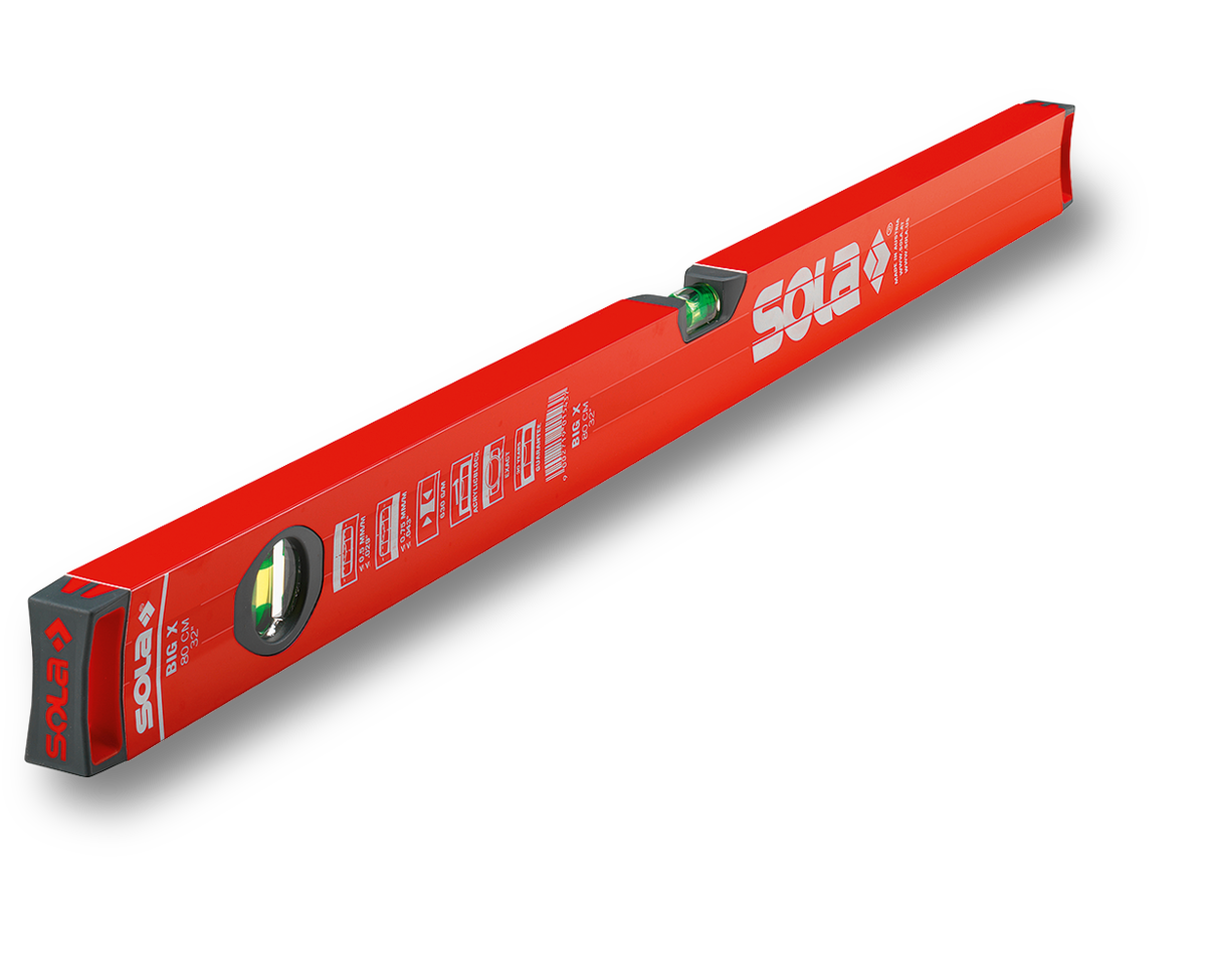 Sola 01370801 WIGX60 Aluminium Wasserwaage X-Profil 60 cm (2 Libellen)