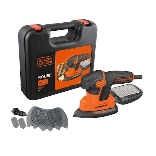 Black & Decker KA2500K-QS Schleifer mit Zubehör im Koffer