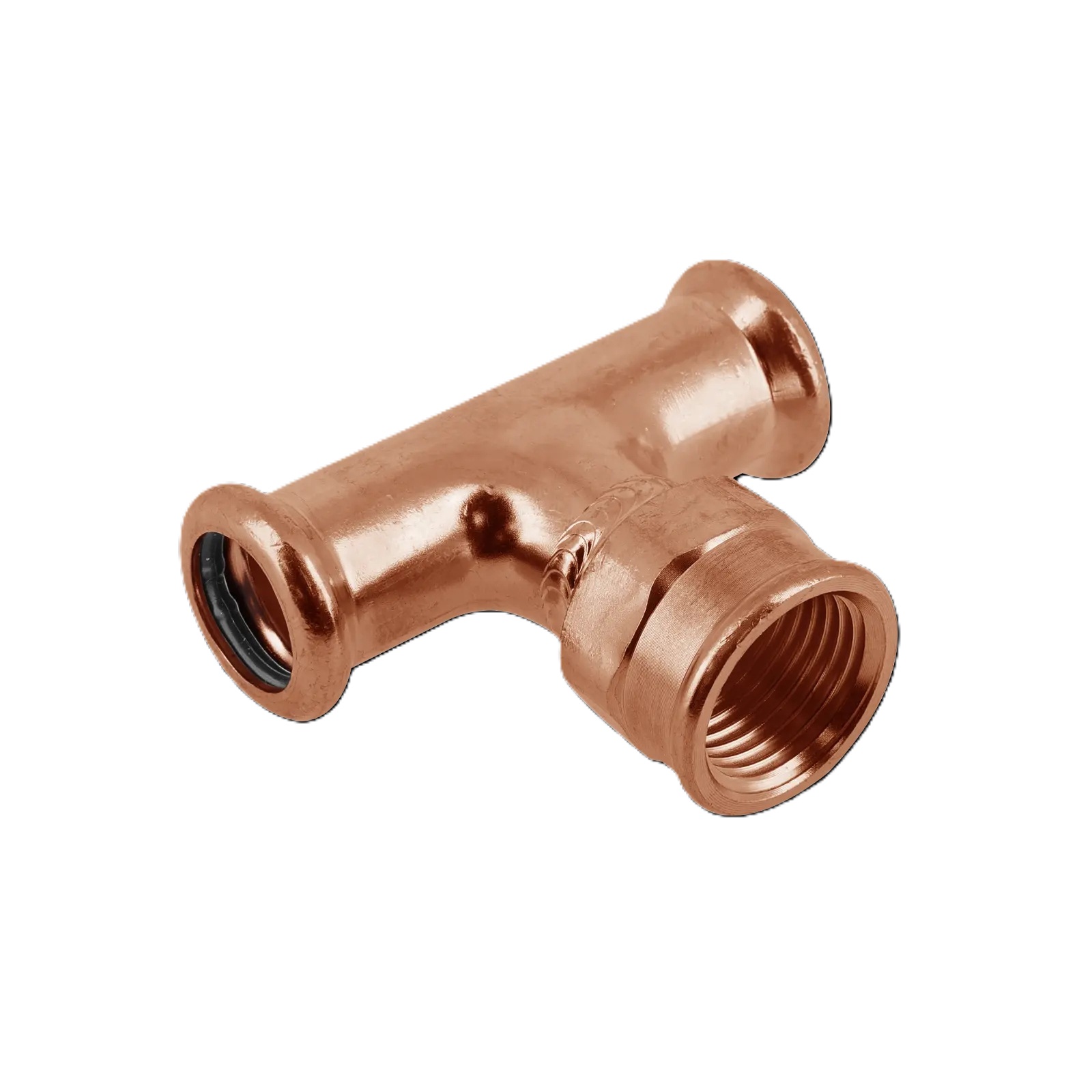 Bonfix 403630 M-Presse RK-Wasser T-Stück 18 x 1/2" Innengewinde x 18 mm