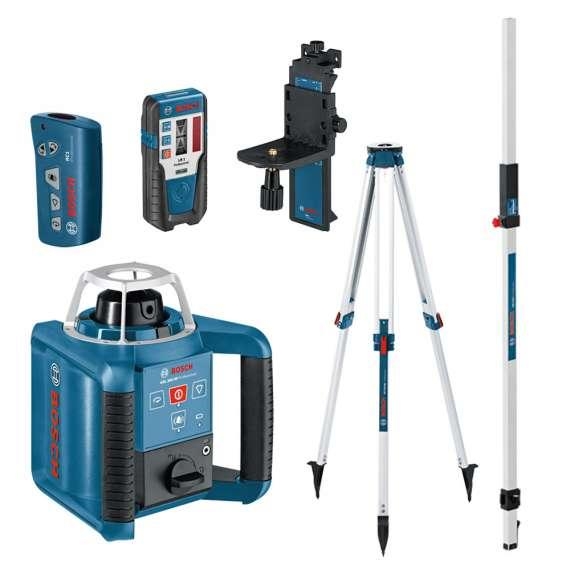 Bosch Blau 061599405U GRL300HV Set Rotationslaser + BT170 Stativ + GR240 Messstab
