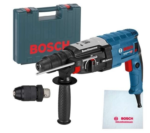 Bosch Blau 0611267600 GBH 2-28 F Professional Bohrhammer mit SDS-plus 880w, 3,2J + Koffer