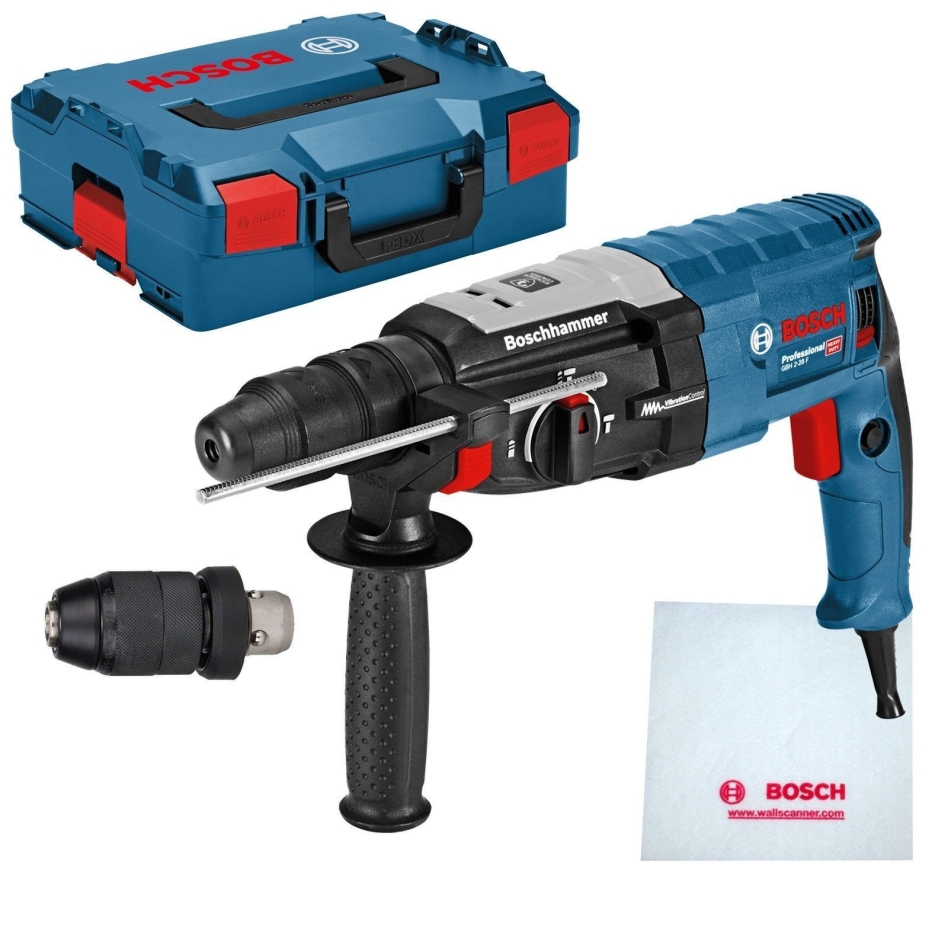 Bosch Blau 0611267601 GBH 2-28 F Professional Bohrhammer mit SDS-plus 880w, 3,2J + Koffer