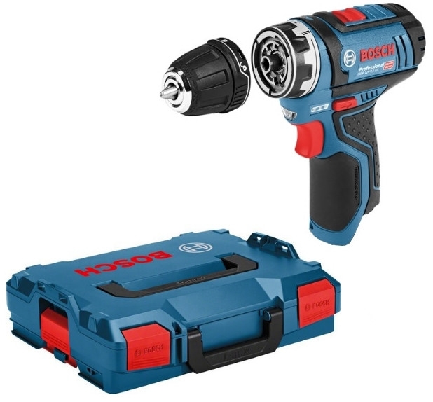 Bosch Blau 06019F6002 GSR 12V-15 FC Akku-Bohrschrauber 12V ohne Akku oder Ladegerät in L-Boxx