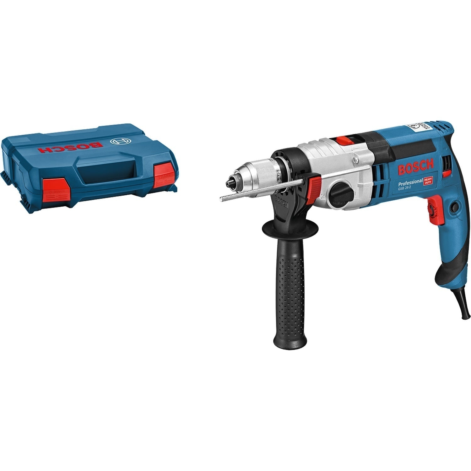 Bosch Blau 060119C801 GSB 24-2 Schlagbohrmaschine im L-Boxx 