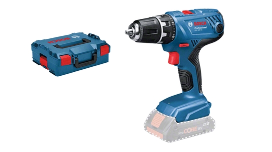 Bosch Blau 06019H1009 GSR 18V-21 Akku-Bohrmaschine 18V exkl. Akkus und Ladegerät in L-Boxx