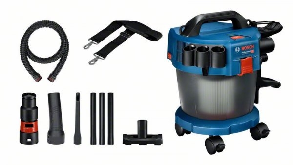 Bosch Blau 06019C6302 GAS 18V-10 L Akku-Staubsauger 18V ohne Akkus und Ladegerät + Zubehörset