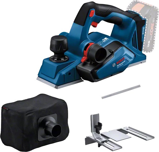 Bosch Blau 06015B5001 GHO 18V-26 Profi-Akku-Hobelmaschine ohne Batterien und Ladegerät