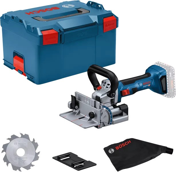 Bosch Blau 0601620101 GFF 18V-22 Profi-Lamellenfräse 18V exkl. Akkus und Ladegerät in L-Boxx