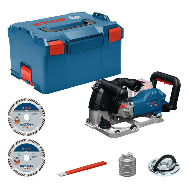 Bosch Blau 06016C5000 GNF18V-40 Akku-Fräse + Zubehörset exkl. Akku und Ladegerät in L-Boxx