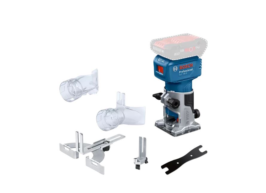 Bosch Blau 06016C6000 GLF 18V-8 Professionelle schnurlose Kantenfräse 18V ohne Akkus und Ladegerät