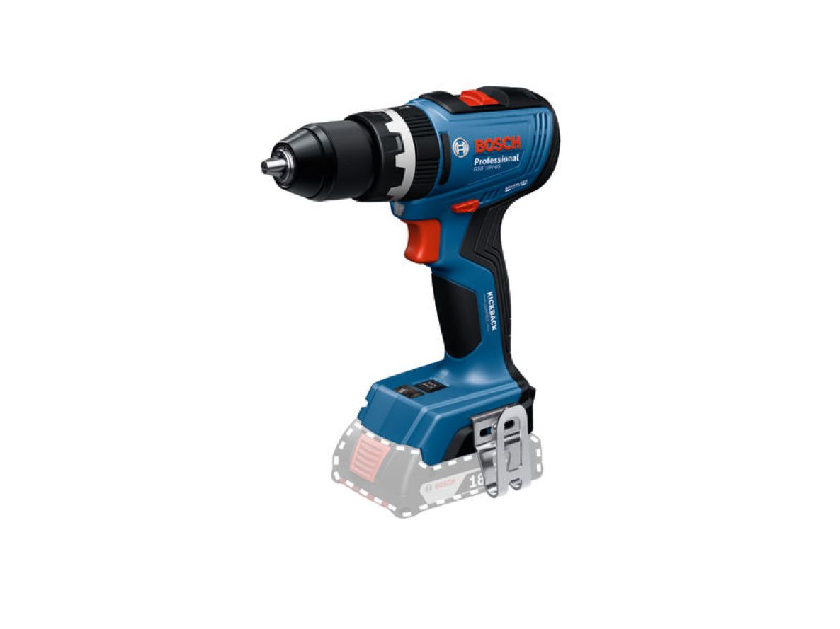 Bosch Blau 06019N3300 GSB 18V-65 Akku-Schlagbohrmaschine ohne Batterien und Ladegerät im Karton