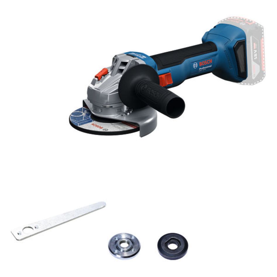 Bosch Blau 06019N9000 GWS 18V-8 Accu Winkelschleifer 125mm exkl. Batterien und Ladegerät im Karton