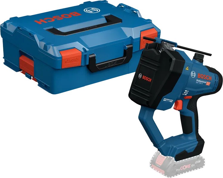 Bosch Blau 06019M8001 GGC 18V-12 Profi-Akkuschneider 18V exkl. Akkus und Ladegerät in L-Boxx