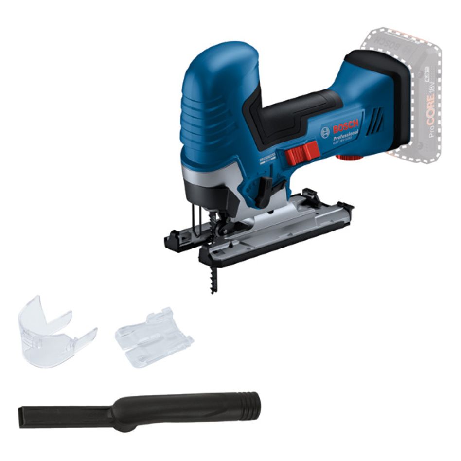 Bosch Blau 0615V0003B GST18V-125S Akku-Stichs&auml;ge exkl. Akku und Ladeger&auml;t + S&auml;geblattsatz T144 DF 25-teilig im Karton