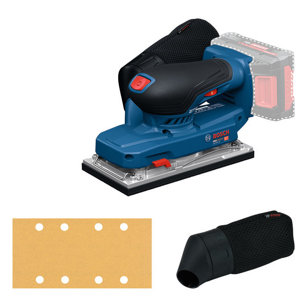 Bosch Blau 06019R7000 GSS18V-18 Akku-Schwingschleifer exkl. Akku und Ladegerät im Karton
