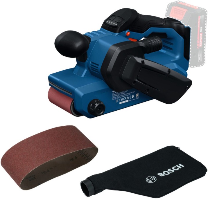 Bosch Blau 06012C2000 GBS18V-75 Akku-Bandschleifer exkl. Akku und Ladegerät im Karton