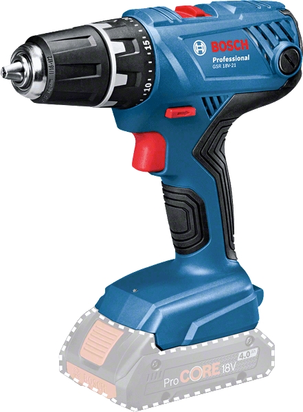 Bosch Blau 06019H1071 GSR 18V-21 Akku-Bohrmaschine 18V ohne Akkus und Ladegerät