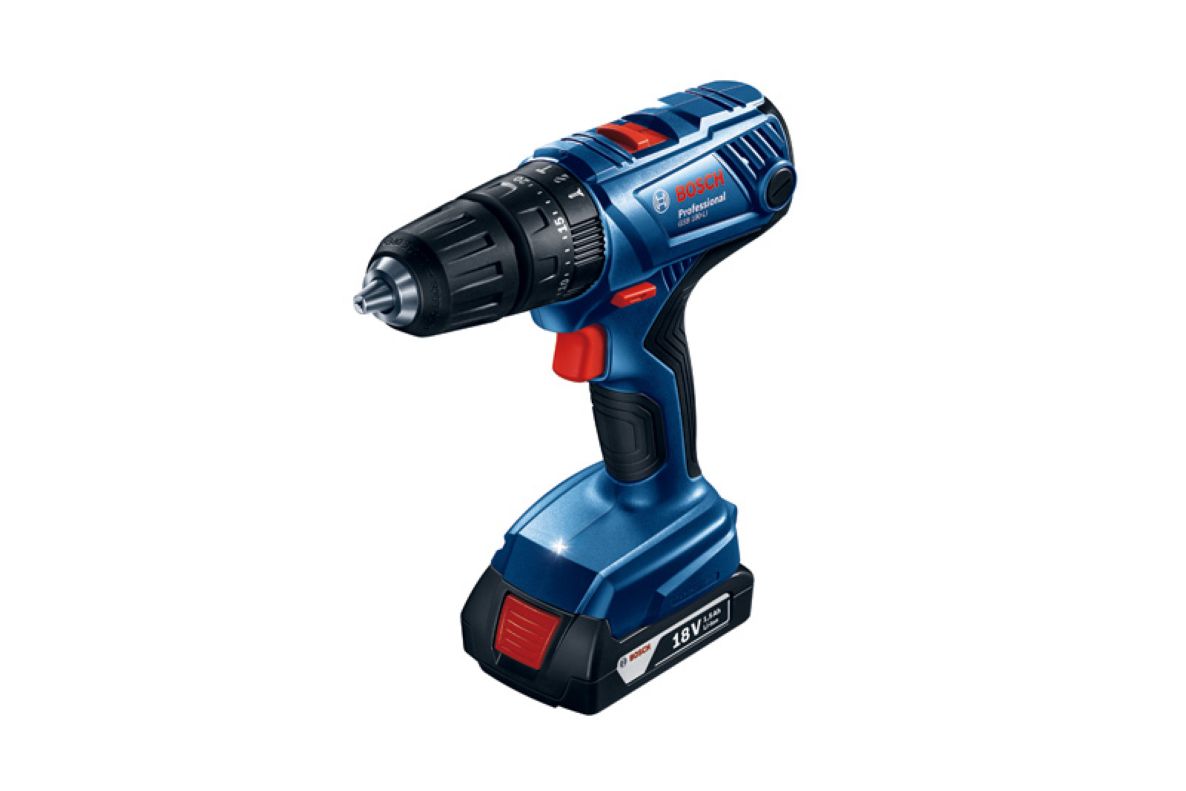 Bosch Blau 06019H1176 GSB 18V-21 Akku-Schlagbohrmaschine 18 Volt Exkl. Akkus und Ladegerät
