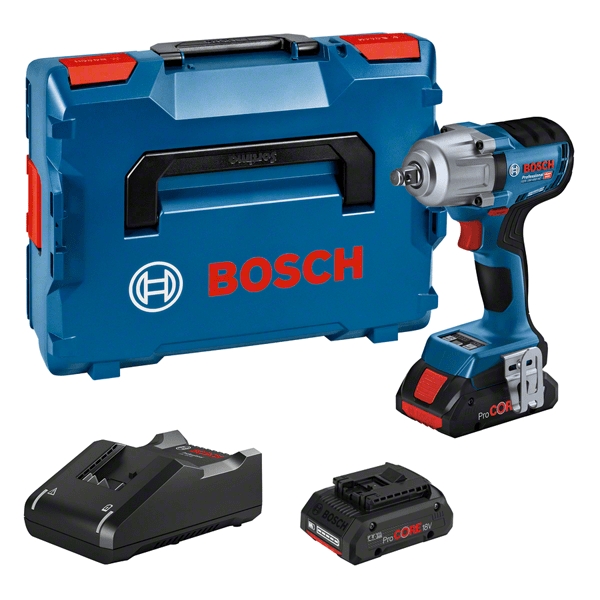 Bosch Blau 06019K4002 GDS 18V-450 HC Profi-Schlagschrauber 1/2" 18V ProCore 4.0Ah Li-Ion in L-Boxx