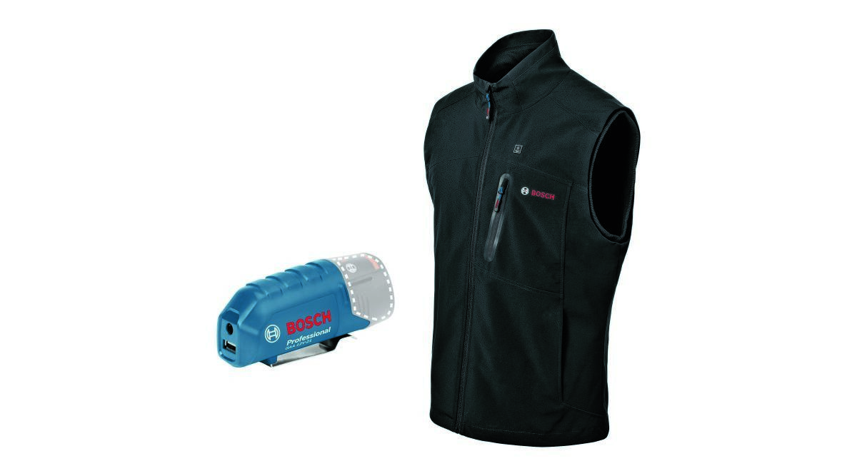 Bosch Blau 06188000EB GHV 12+18V XA M Akku-Körperwärmer exkl. Akkus und Ladegerät