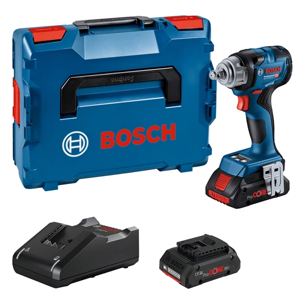 Bosch Blau 06019L5002 GDS 18V-330 HC Profi-Schlagschrauber 18V 4.0Ah in L-Boxx