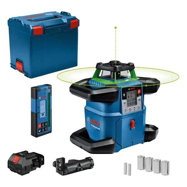 Bosch Blau 0601061V01 GRL 650 CHVG Professioneller Rotationslaser grün