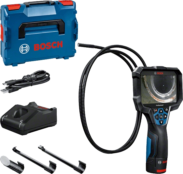 Bosch Blau 0601241401 GIC 12V-5-27 C Professionelle Inspektionskamera 12V 2.0Ah in L-Boxx