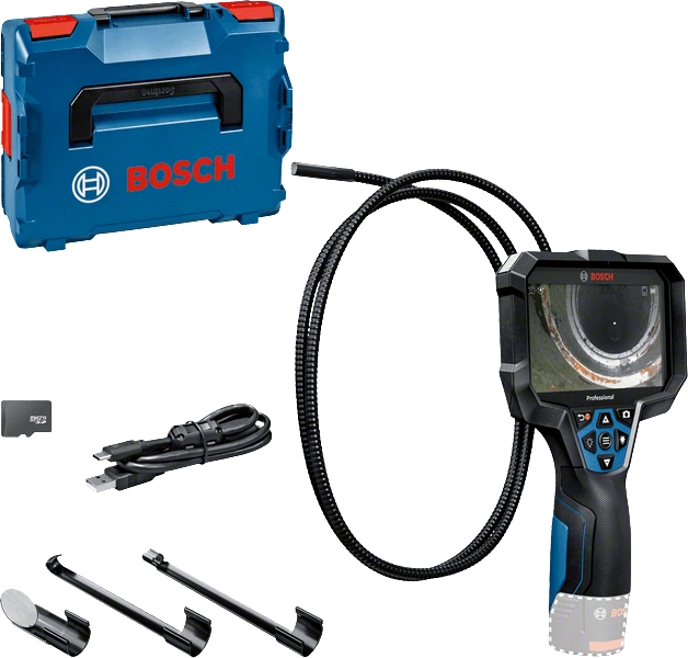 Bosch Blau 0601241402 GIC 12V-5-27 C Professionelle Inspektionskamera 12V ohne Akkus""und Ladegerät in L-Boxx