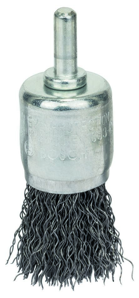 Bosch Blau Zubehör 1609200269 Pinselbürste 25 x 0,3 mm, gewellter Stahldraht 25 mm, 0,3 mm